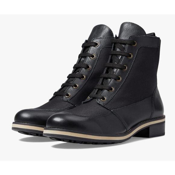 Walking Cradles Knox Ankle Boots Black Leather Size 7.5 NWOB Stylish Comfy - Picture 1 of 11